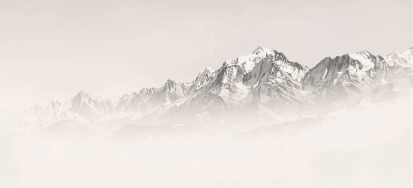 Papier peint Mont Blanc dans la brume sépia - Muralconcept