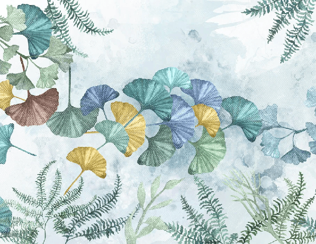 Papier peint panoramique ginkgo biloba japon - Muralconcept