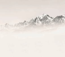 Papier peint Mont Blanc dans la brume sépia, XXL, tendance