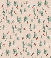 Papier peint Alpine glisse pêche - Muralconcept