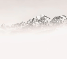 Papier peint matin brumeux Mont Blanc - Muralconcept