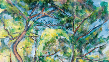 Papier peint forêt de pins - Paul Cézanne, XXL, tendance