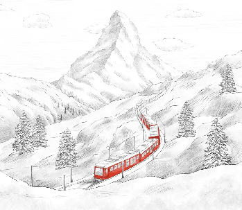Papier peint panoramique Mont Cervin - Muralconcept