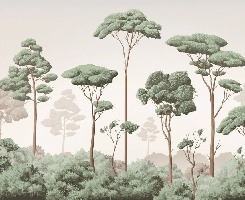 Papier peint brise légère pinède, XXL, tendance