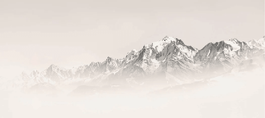 Papier peint Mont Blanc dans la brume sépia - Muralconcept