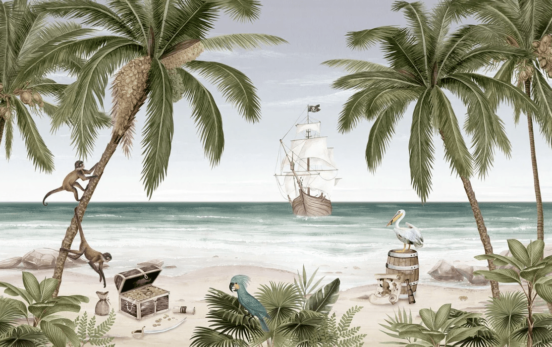 Papier peint la baie aux pirates - Muralconcept