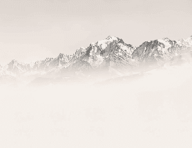 Papier peint Mont Blanc dans la brume sépia - Muralconcept