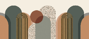 Papier peint Art déco graphique tendance - Muralconcept