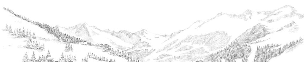 Papier peint montagne Méribel - Muralconcept
