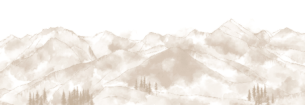 Papier peint panoramique Aravis sépia - Muralconcept