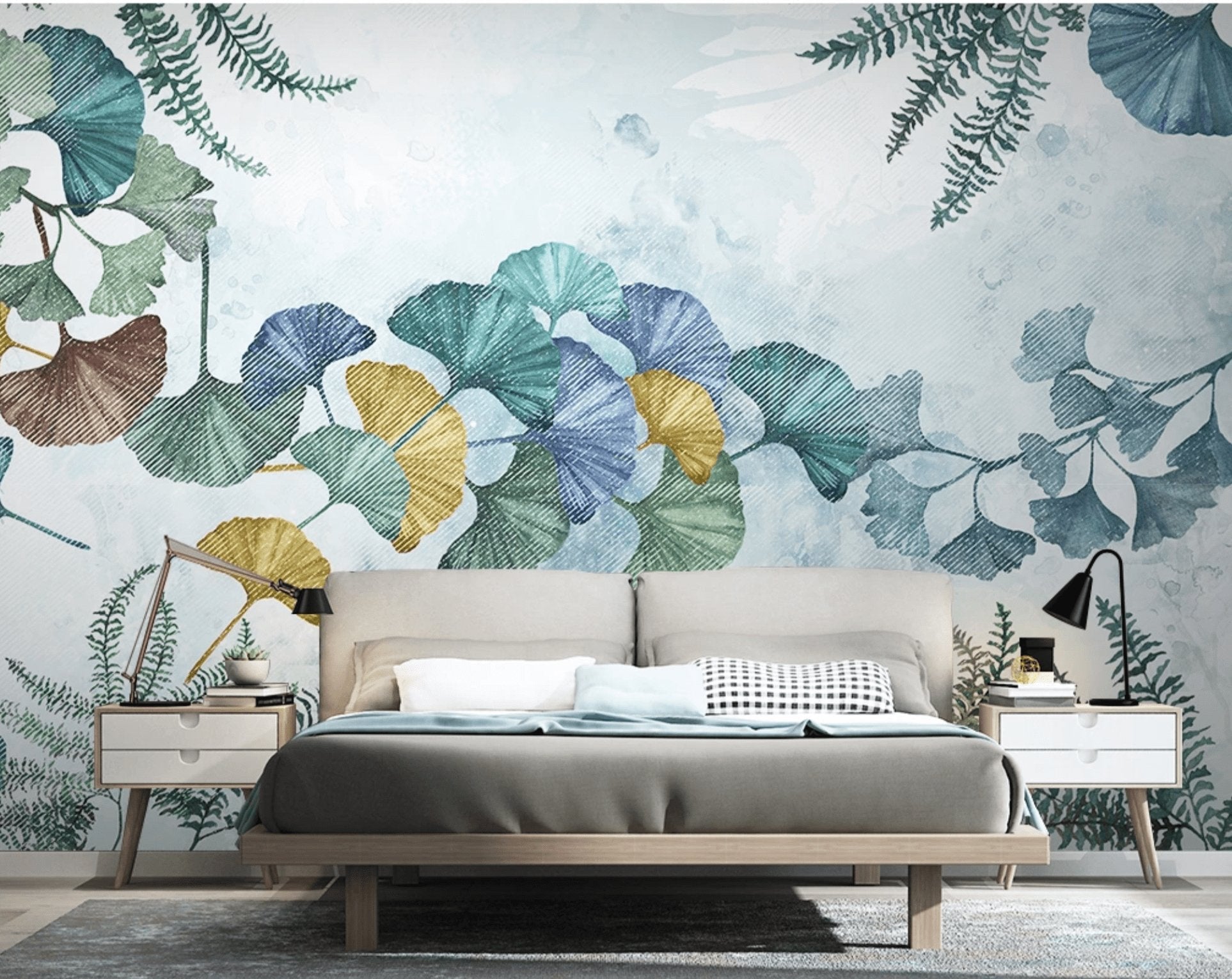 Papier peint panoramique ginkgo biloba japon - Muralconcept