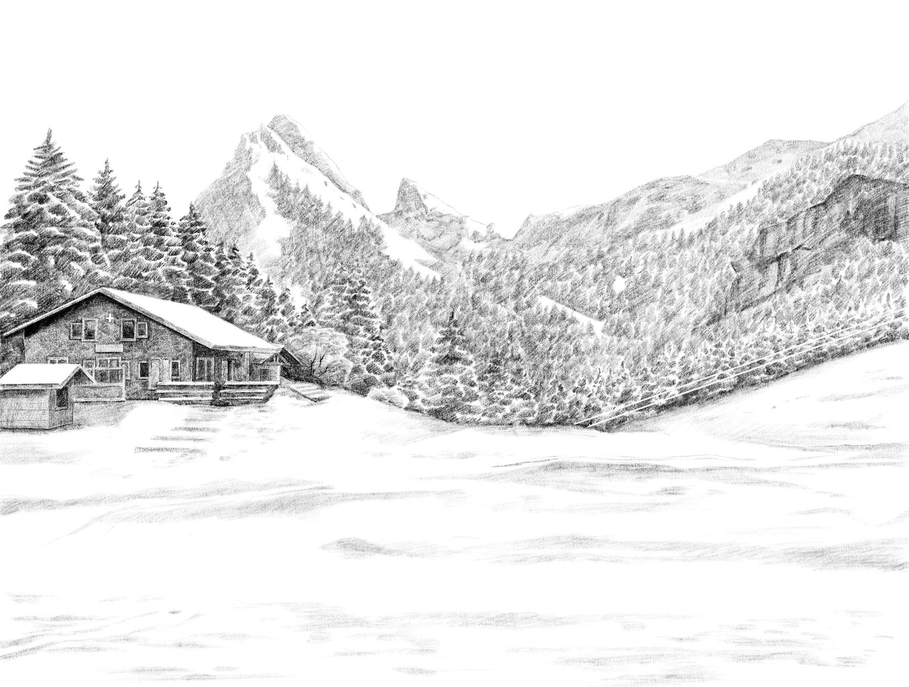 Tapete Schweizer Berge – Dent d'Oche