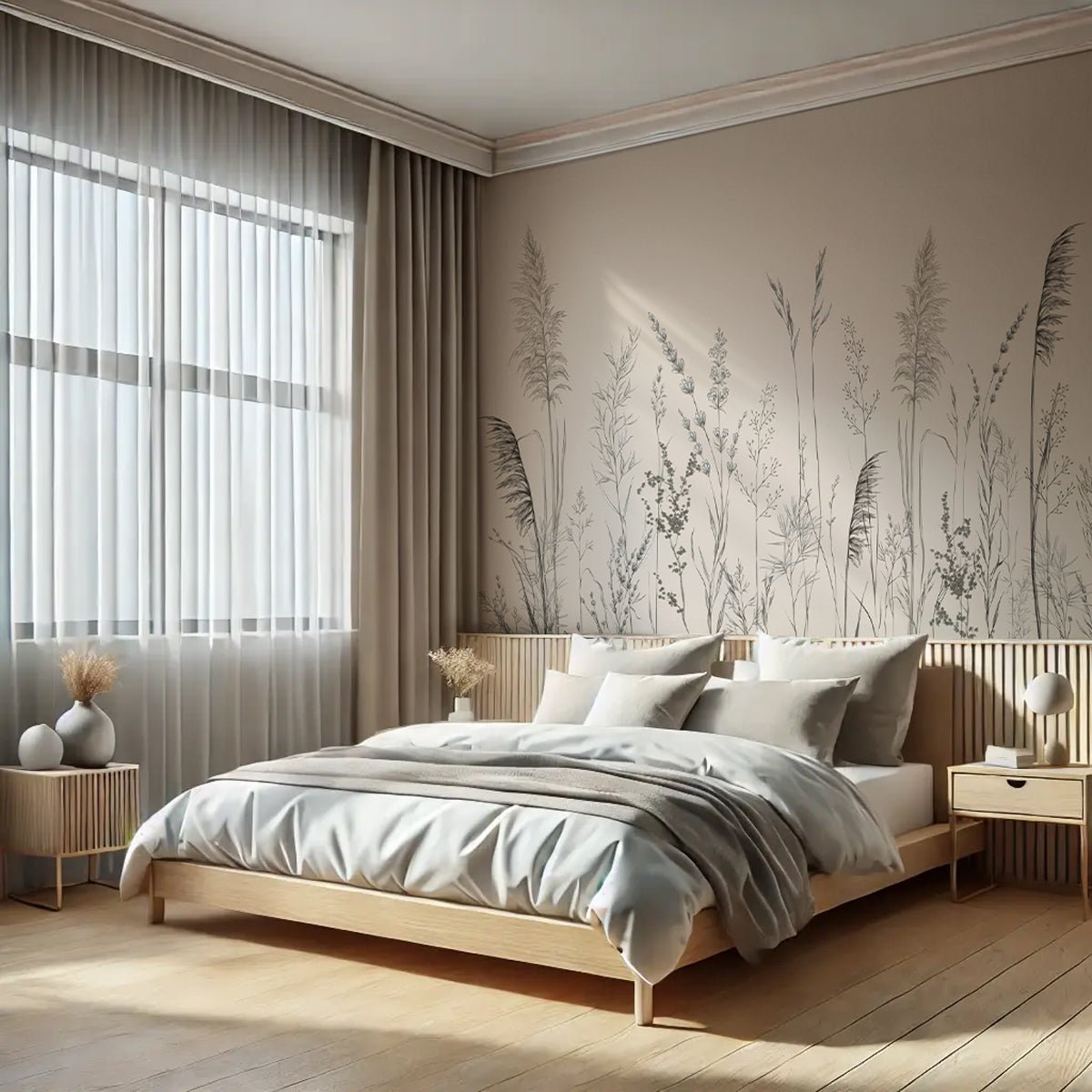 Papier peint panoramique prairie sauvage, XXL, tendance