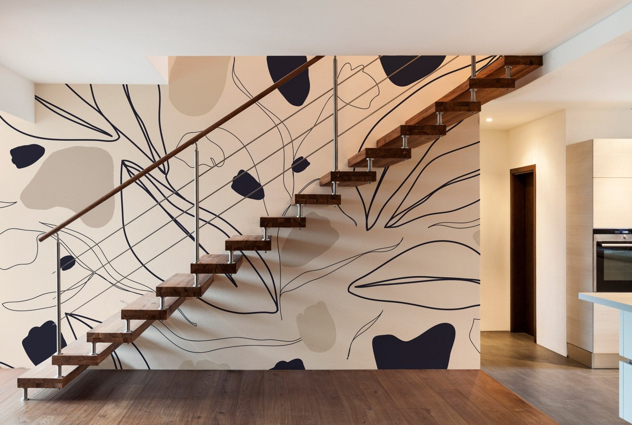 Papier peint design épuré nude, XXL, tendance