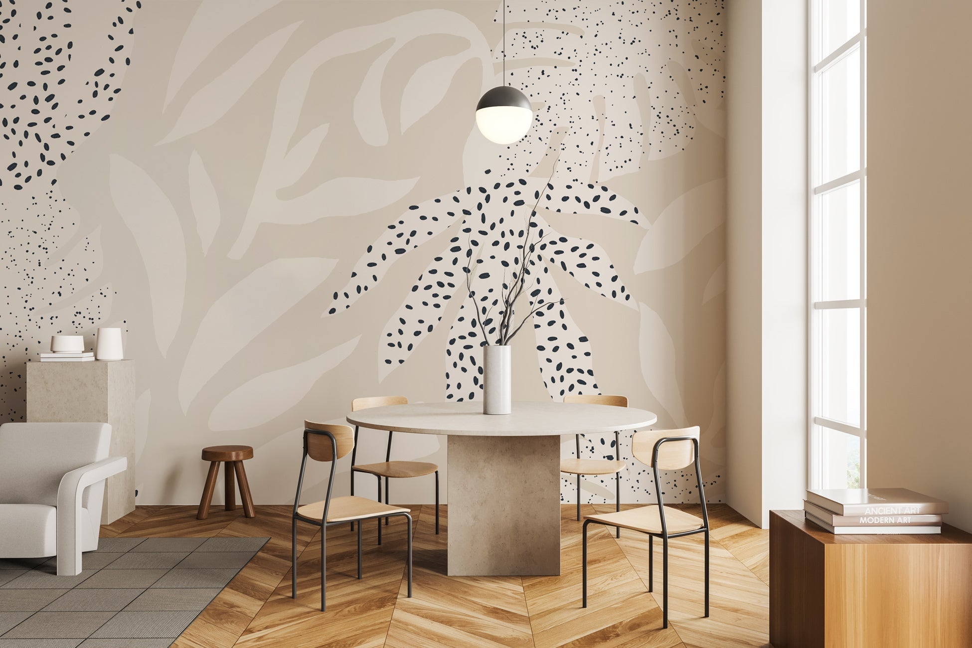 Papier peint panoramique douceur végétale, XXL, tendance