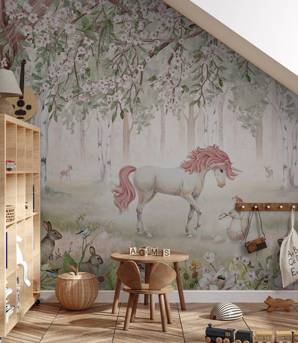 Papier peint licorne féerique fille, XXL, tendance