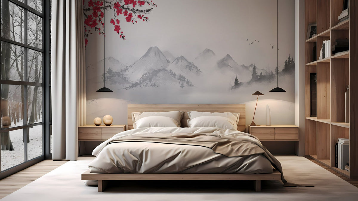 Zen-Tapete minimalistische Landschaft