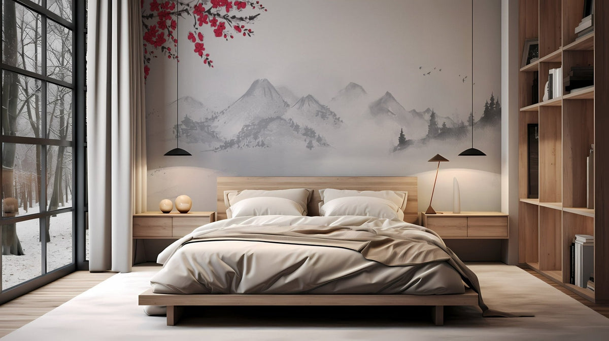 Zen-Tapete minimalistische Landschaft