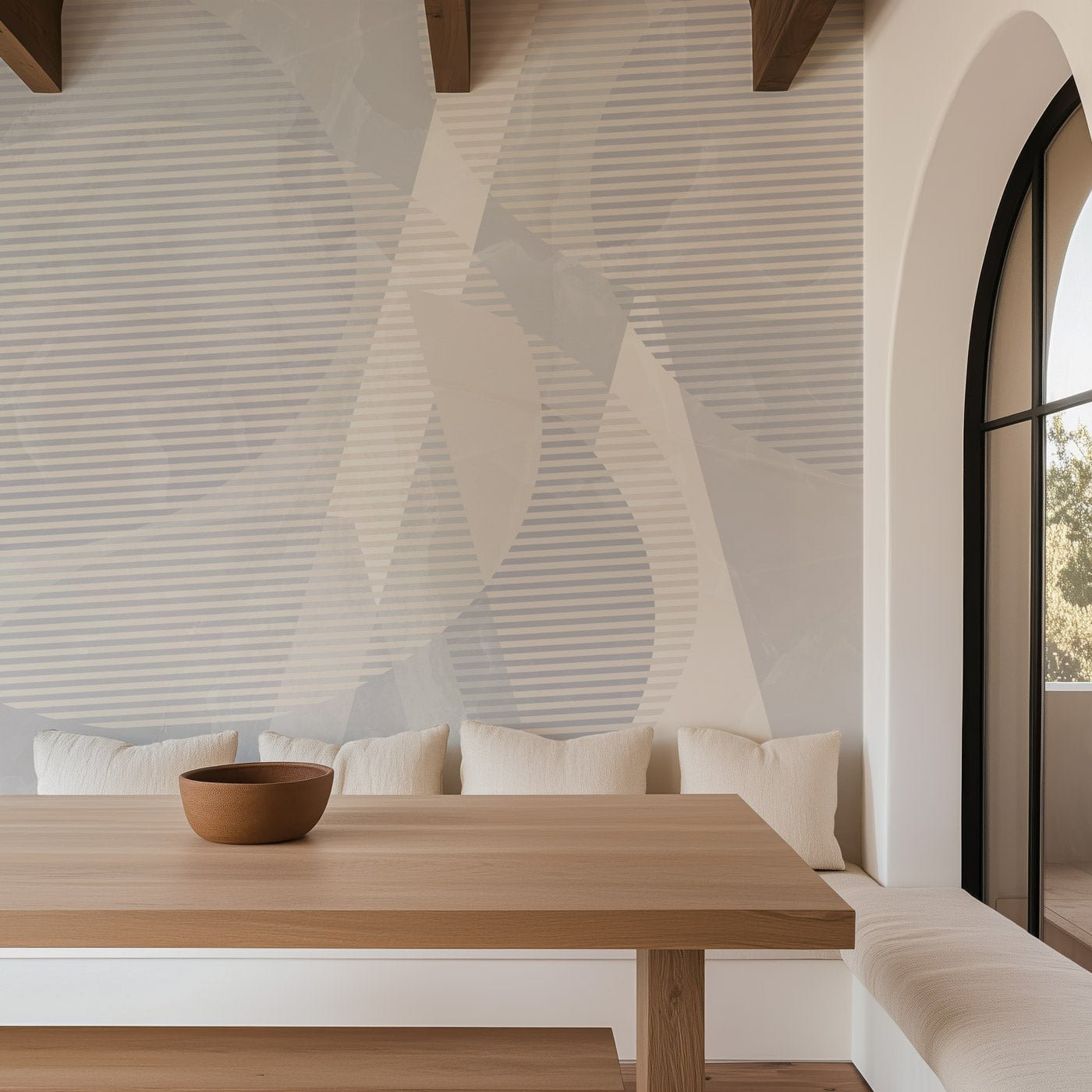 Papier peint graphique minéral, XXL, tendance