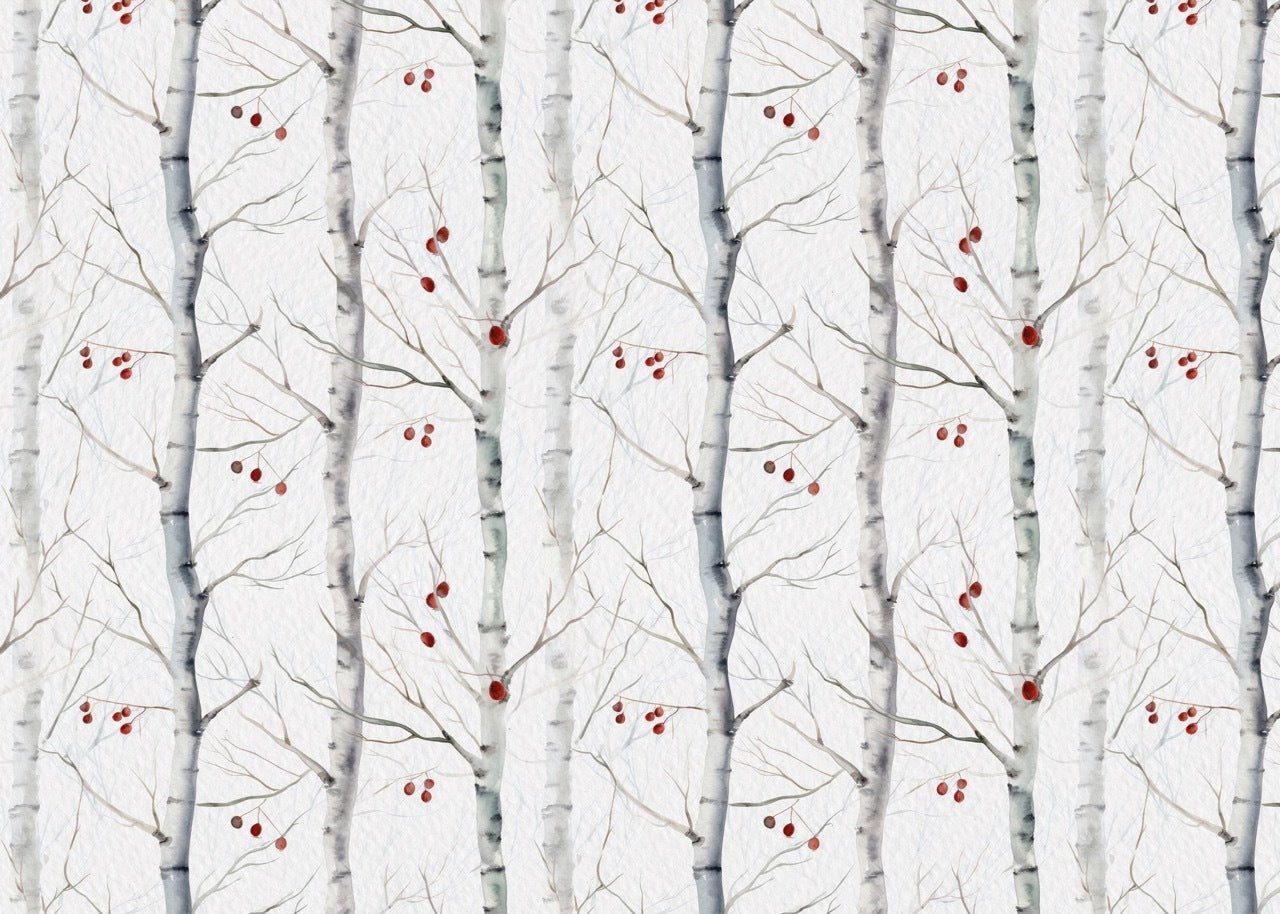 Papier peint peinture bouleau, XXL, tendance