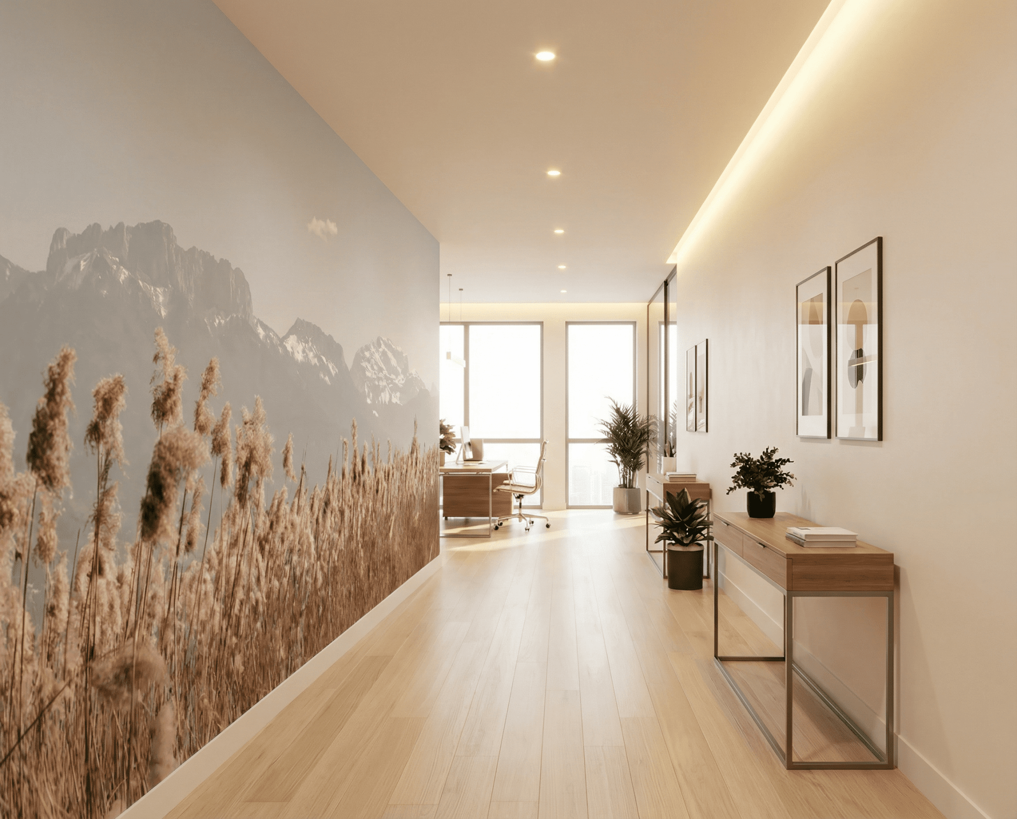 Fototapete - La Tournette und darüber hinaus