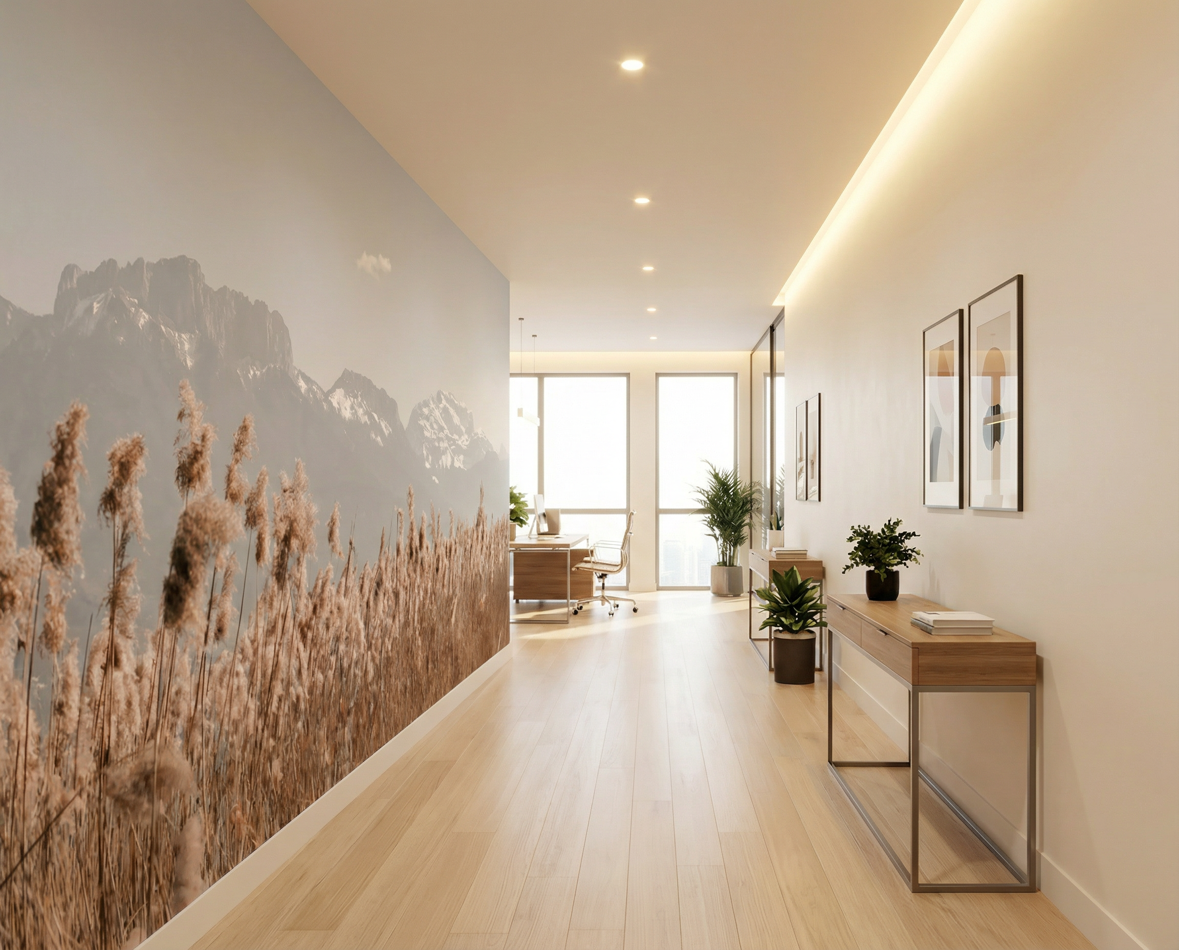 Fototapete - La Tournette und darüber hinaus