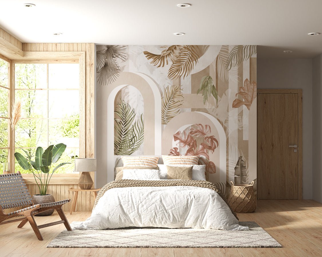 Papier peint tendance arche sépia - papier peint sur mesure francais - muralconcept