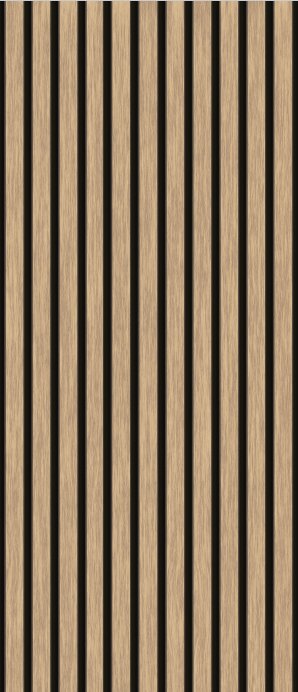 VP Wallpaper Wood Cat Oak Effekt Schwarzer Hintergrund L110cm x H255cm