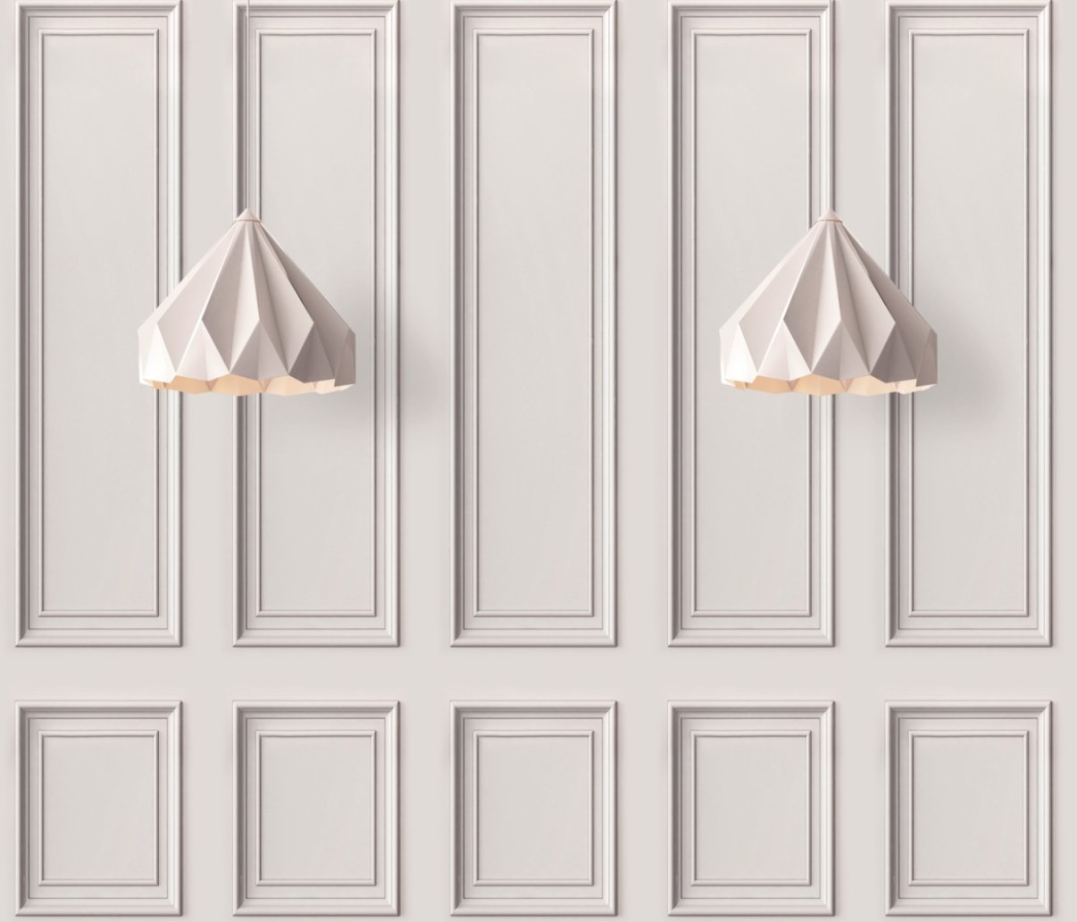 VP Papier peint panoramique moulure Haussmanienne - papier peint sur mesure francais - muralconcept