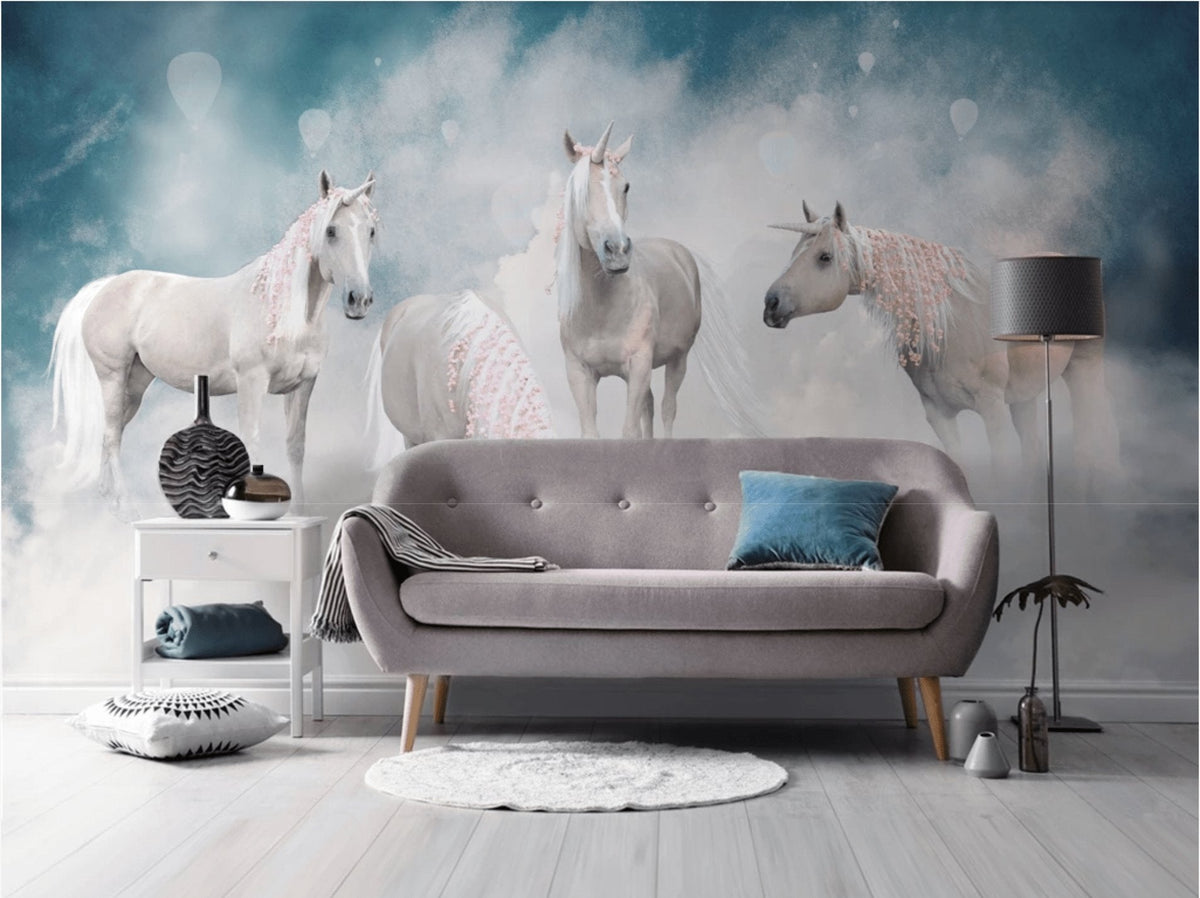 Licorne Horse Room Tapete