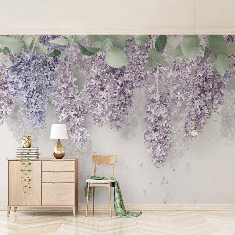 Papier peint Glycine Provence - papier peint sur mesure francais - muralconcept