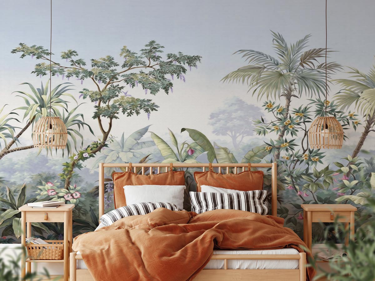 Papier peint Nostalgic Jungle - papier peint sur mesure francais - muralconcept