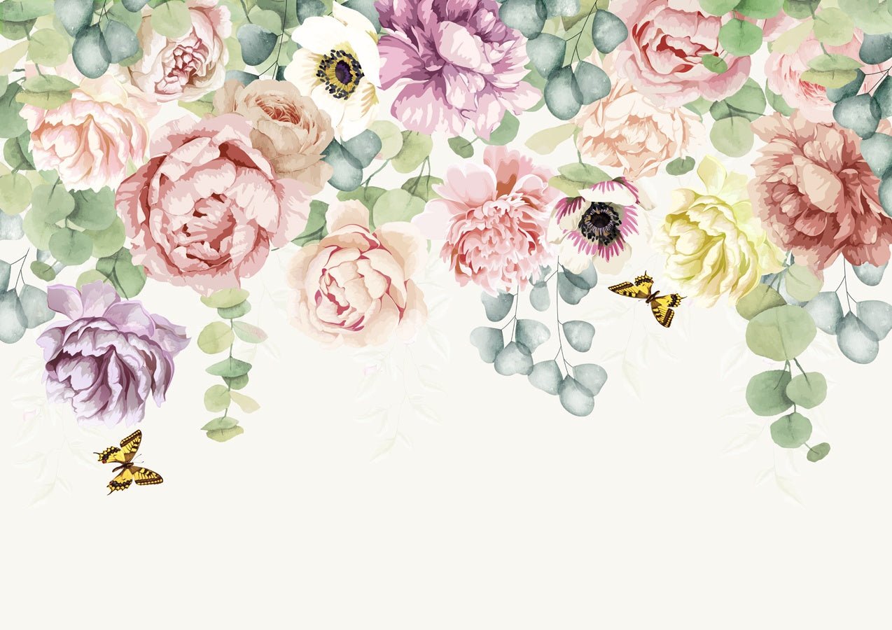 Papier peint jardin de fleurs - Muralconceptpapier_peint_sur_mesure