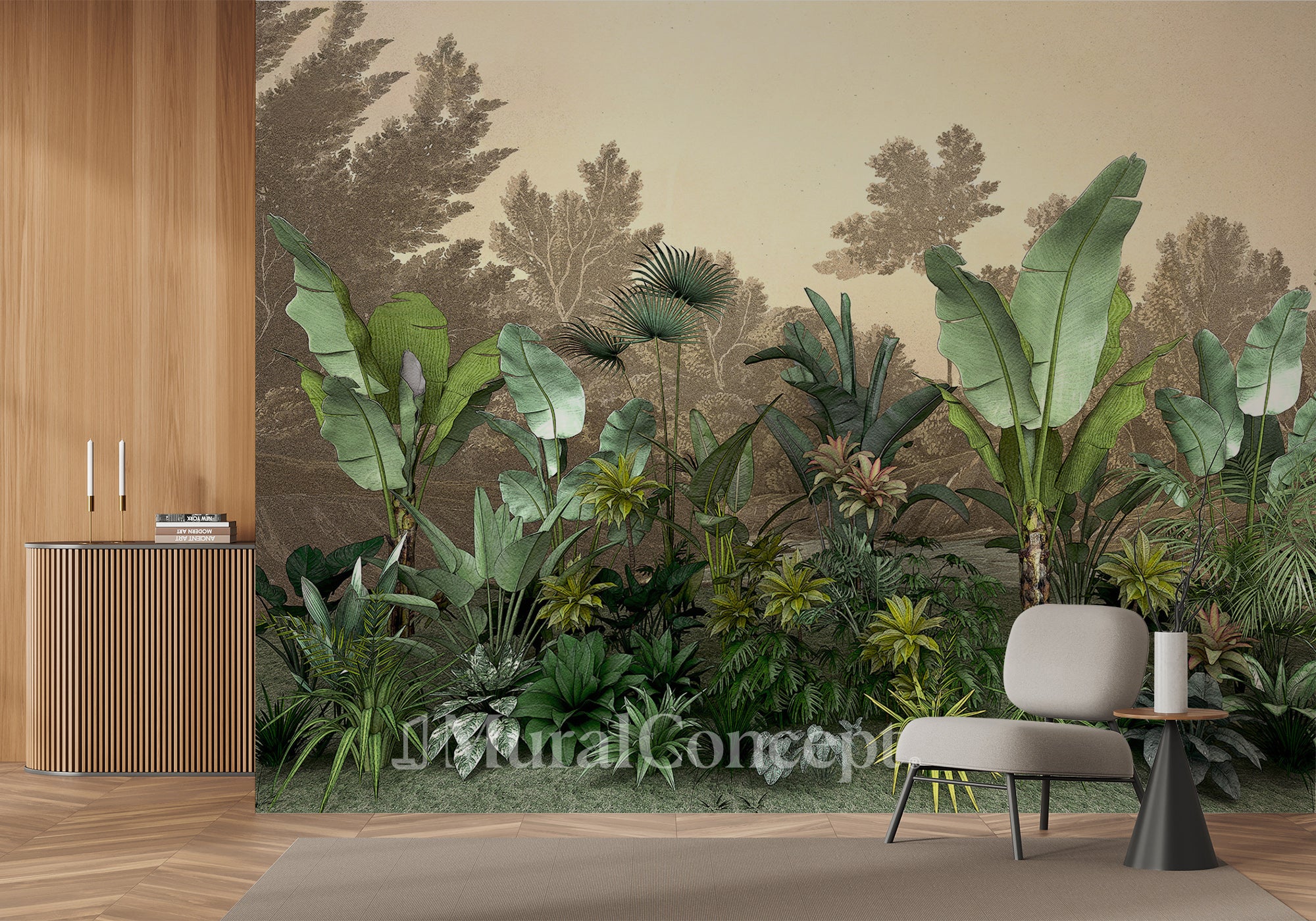 Papier peint Jungle tendance indonésia - panoramique français