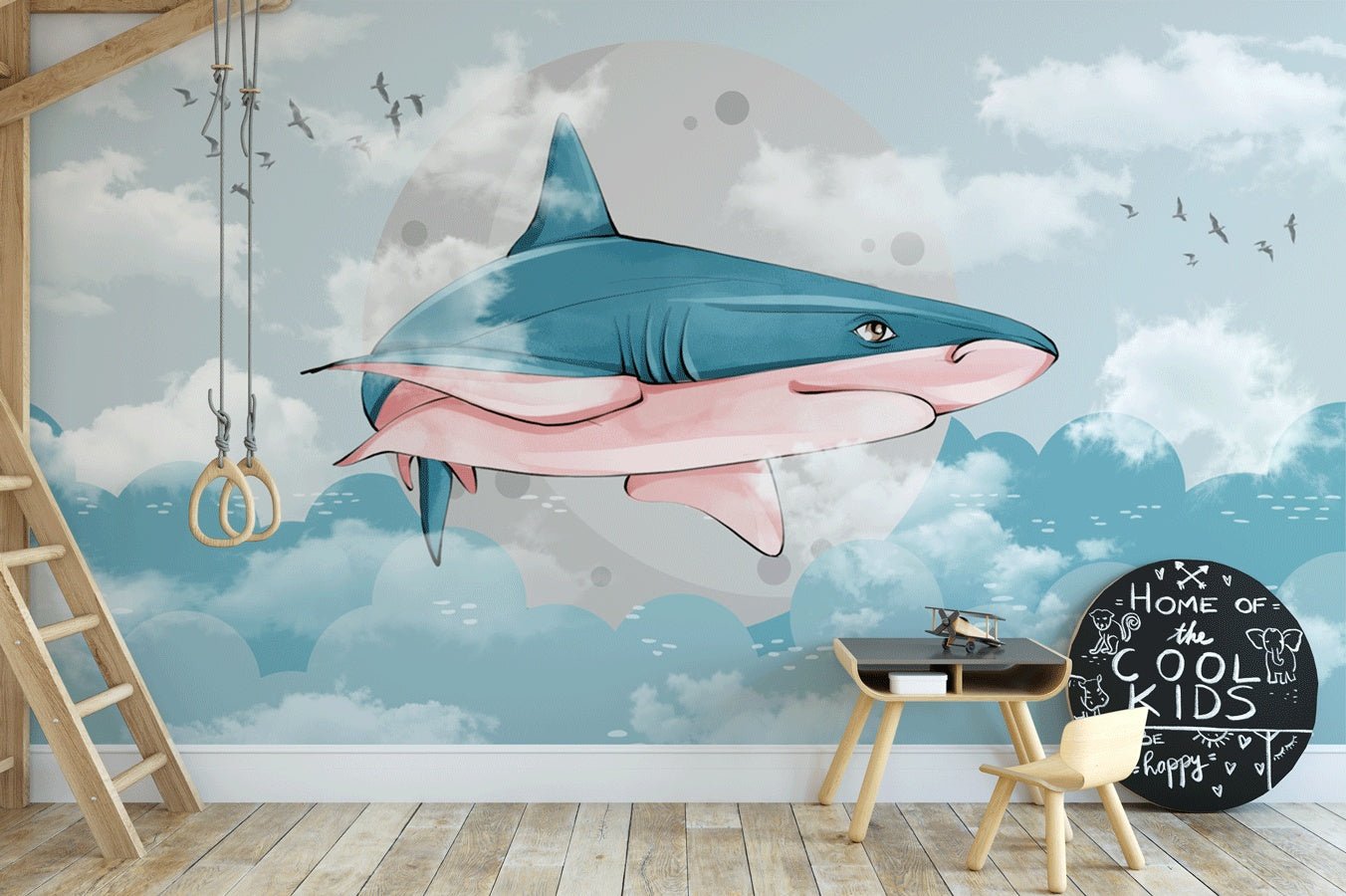 Papier peint océan requin mer - Muralconceptpapier_peint_sur_mesure