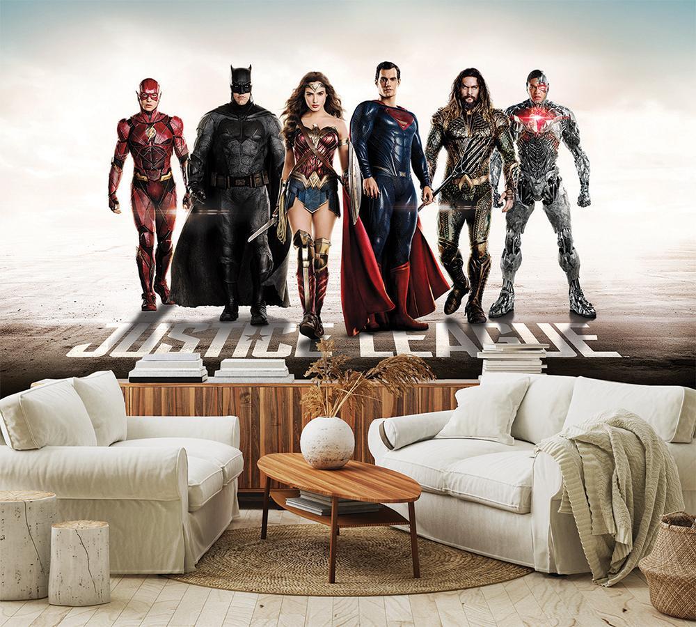 Panoramische Wallpaper Justice League Held Head Poster