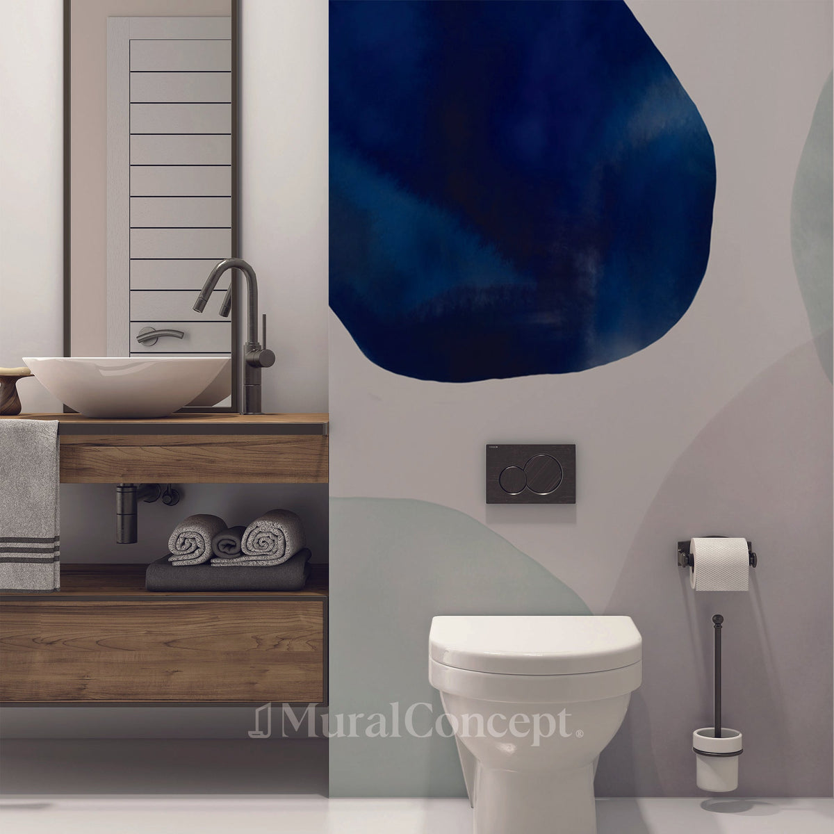 Toilettenpapier Kreis abstrakt watercolor