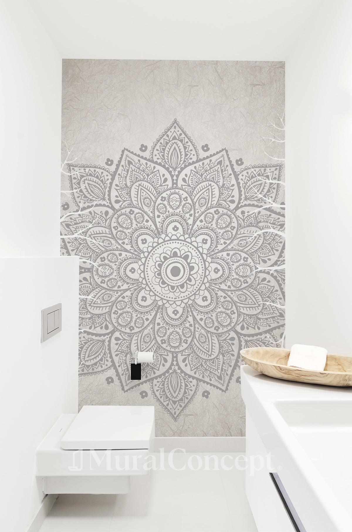 Indian Bohemian Mandala WC Wallpaper