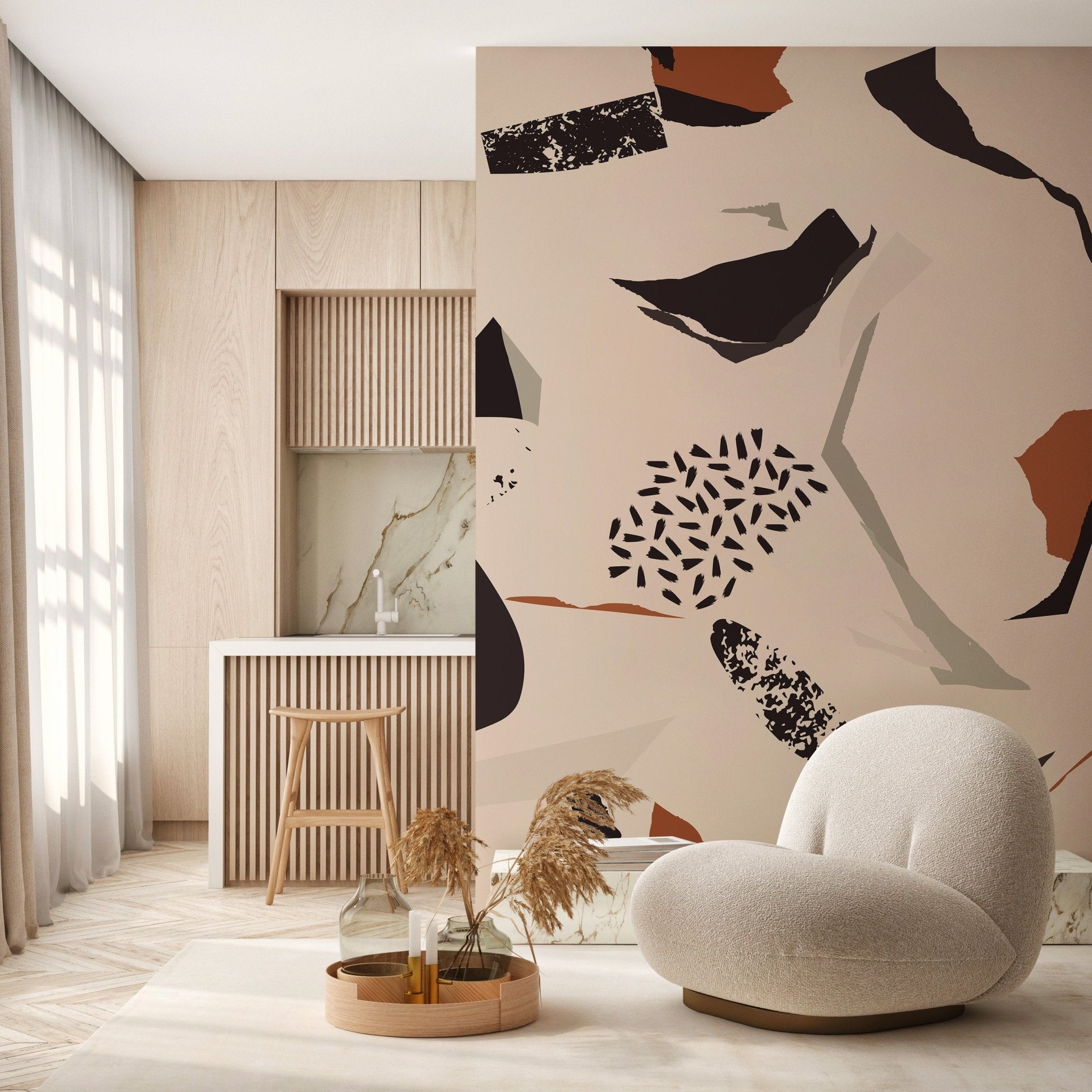 Papier peint éclat chromatique - panoramique français